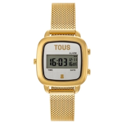 Reloj Tous D-Logo Mini en dorado y malla milanesa, 3000139500.