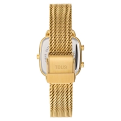 Reloj Tous D-Logo Mini en dorado y malla milanesa, 3000139500.