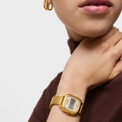 Reloj Tous D-Logo Mini en dorado y malla milanesa, 3000139500.