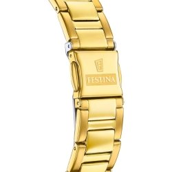 Reloj Festina Rainbow de mujer dorado y esfera arcoíris, F20609/5.