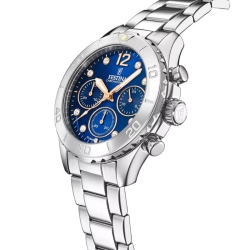 Reloj Festina Boyfriend de mujer cronógrafo con esfera azul, F20603/3.