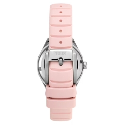 Reloj Tous Now de mujer  con correa de caucho rosa, 3000142900.