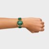 Reloj Tous Now dorado, esfera nácar verde y correa caucho, 3000141200.