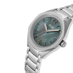 Reloj Tous Now de mujer en acero y esfera nácar gris, 3000141500.