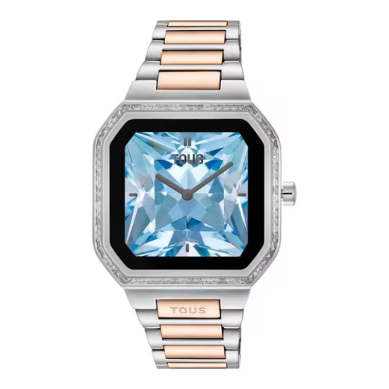 Reloj inteligente Tous B-Connect bicolor rosé y circonitas, 3000139100.