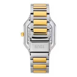 Reloj Tous D-Bear Now automático bicolor dorado y skeleton, 3000137700.