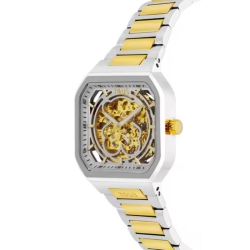 Reloj Tous D-Bear Now automático bicolor dorado y skeleton, 3000137700.