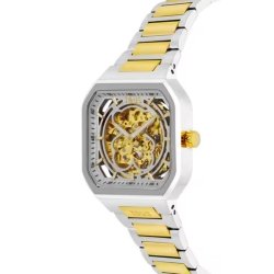 Reloj Tous D-Bear Now automático bicolor dorado y skeleton, 3000137700.