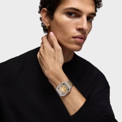 Reloj Tous D-Bear Now automático bicolor dorado y skeleton, 3000137700.