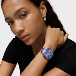 Reloj Tous D-Bear digital en acero acabado iridiscente, 3000137900.