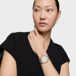 Reloj Tous Karat Round Mesh de mujer bicolor rosé y malla, 3000139900.