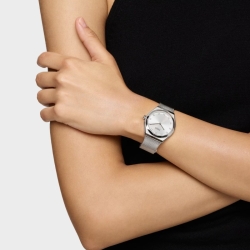Reloj Tous Karat Round Mesh de mujer en acero con malla, 3000141800.