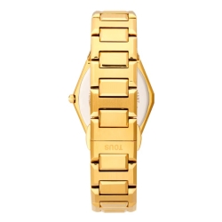 Reloj Tous Karat de mujer en acero dorado y caja romboidal, 3000136500.