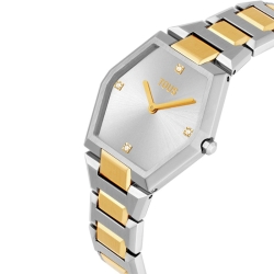 Reloj Tous Karat de mujer bicolor dorado y caja romboidal, 3000136700.