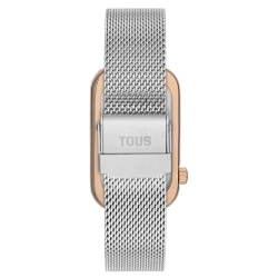 Reloj Tous T-Band Club bicolor rosé, esfera nácar y malla, 3000140800.