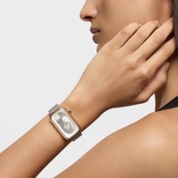Reloj Tous T-Band Club bicolor rosé, esfera nácar y malla, 3000140800.