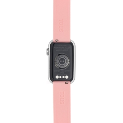 Reloj inteligente Tous T-Band correa de nylon rosa/blanca, 200351087.