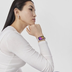 Reloj inteligente Tous T-Band correa de nylon rosa/blanca, 200351087.