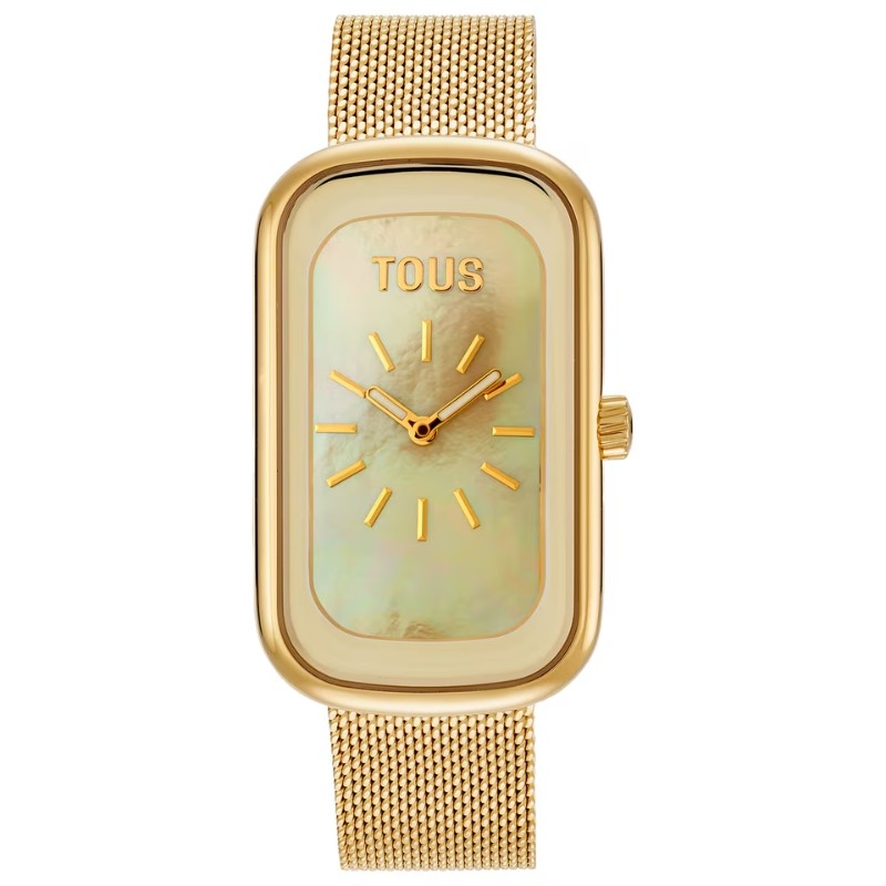 Reloj Tous T-Band Club en dorado con esfera de nácar, 3000140400.