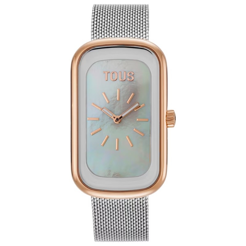 Reloj Tous T-Band Club con esfera de nácar y caja rosé, 3000140500.