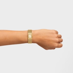 Reloj Tous Mini Mesh en acero dorado y correa de malla, 3000141900.