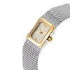 Reloj Tous Mini Mesh de mujer con bisel dorado y malla, 3000142100.