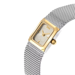 Reloj Tous Mini Mesh de mujer con bisel dorado y malla, 3000142100.