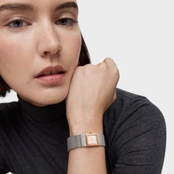 Reloj Tous Mini Mesh bicolor rosé y correa de malla, 3000142200.