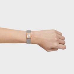 Reloj Tous Mini Mesh bicolor rosé y correa de malla, 3000142200.
