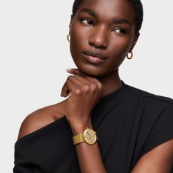 Reloj Tous S-Mesh Mirror dorado con esfera efecto espejo, 3000142300.