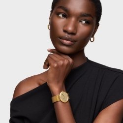 Reloj Tous S-Mesh Mirror dorado con esfera efecto espejo, 3000142300.