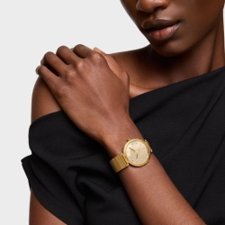 Reloj Tous S-Mesh Mirror dorado con esfera efecto espejo, 3000142300.