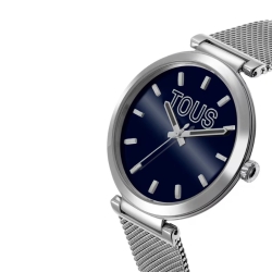 Reloj Tous S-Mesh Mirror en con esfera azul efecto espejo, 3000142400.