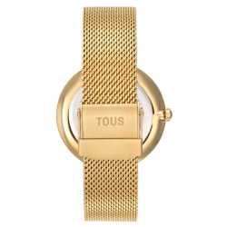 Reloj Tous S-Mesh Mirrow dorado y esfera verde espejo, 3000142600.