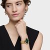 Reloj Tous S-Mesh Mirrow dorado y esfera verde espejo, 3000142600.