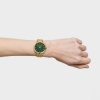 Reloj Tous S-Mesh Mirrow dorado y esfera verde espejo, 3000142600.