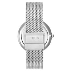 Reloj Tous S-Mesh bicolor rosé y esfera marrón espejo, 3000142500.