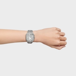 Reloj Tous Lit cuadrado, acero y brazalete grabado Kaos, 3000140100.