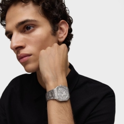 Reloj Tous Lit cuadrado, acero y brazalete grabado Kaos, 3000140100.
