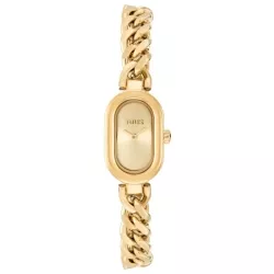 Reloj Tous Oval Time tipo joya dorado y brazalete de cadena, 3000140200.