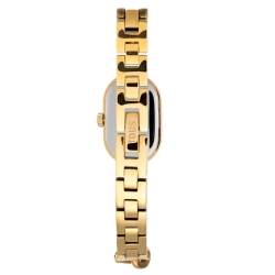 Reloj Tous Oval Time tipo joya dorado y brazalete de cadena, 3000140200.