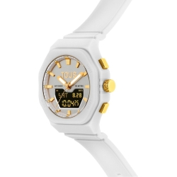 Reloj Tous Bet analógico y digital en blanco con dorado, 3000135300.