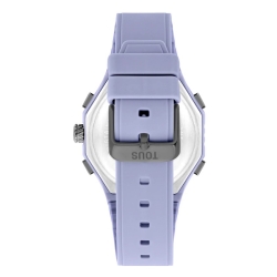 Reloj Tous Bet analógico/digital, acero gris y resina lila 3000135000.