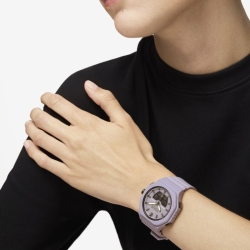 Reloj Tous Bet analógico/digital, acero gris y resina lila 3000135000.