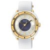 Reloj Tous Osier solar blanco con caja de cerámica y detalles dorados, 3000138000.