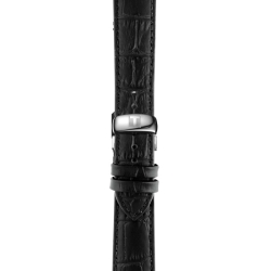 Reloj Tissot Tradition de hombre en negro, 3 agujas con correa piel T0636101605800.