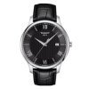 Reloj Tissot Tradition de hombre en negro, 3 agujas con correa piel T0636101605800.