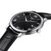 Reloj Tissot Tradition de hombre en negro, 3 agujas con correa piel T0636101605800.
