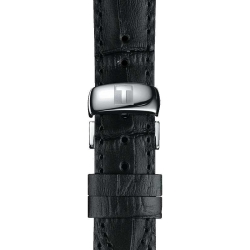 Reloj Tissot de mujer Tradition, de estilo clásico y correa de piel negra T0632101603700.