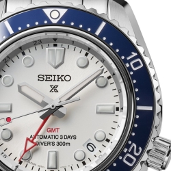 Reloj Seiko Prospex Diver GMT Reedición 1968 esfera blanca, SPB519J1.